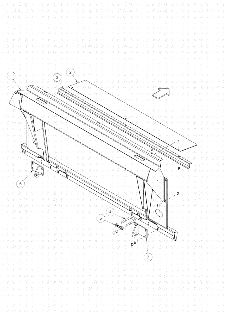 Схема запчастей Case IH 2162 - (09-67) - CASE 2X00 ADAPTER COMPLETION 