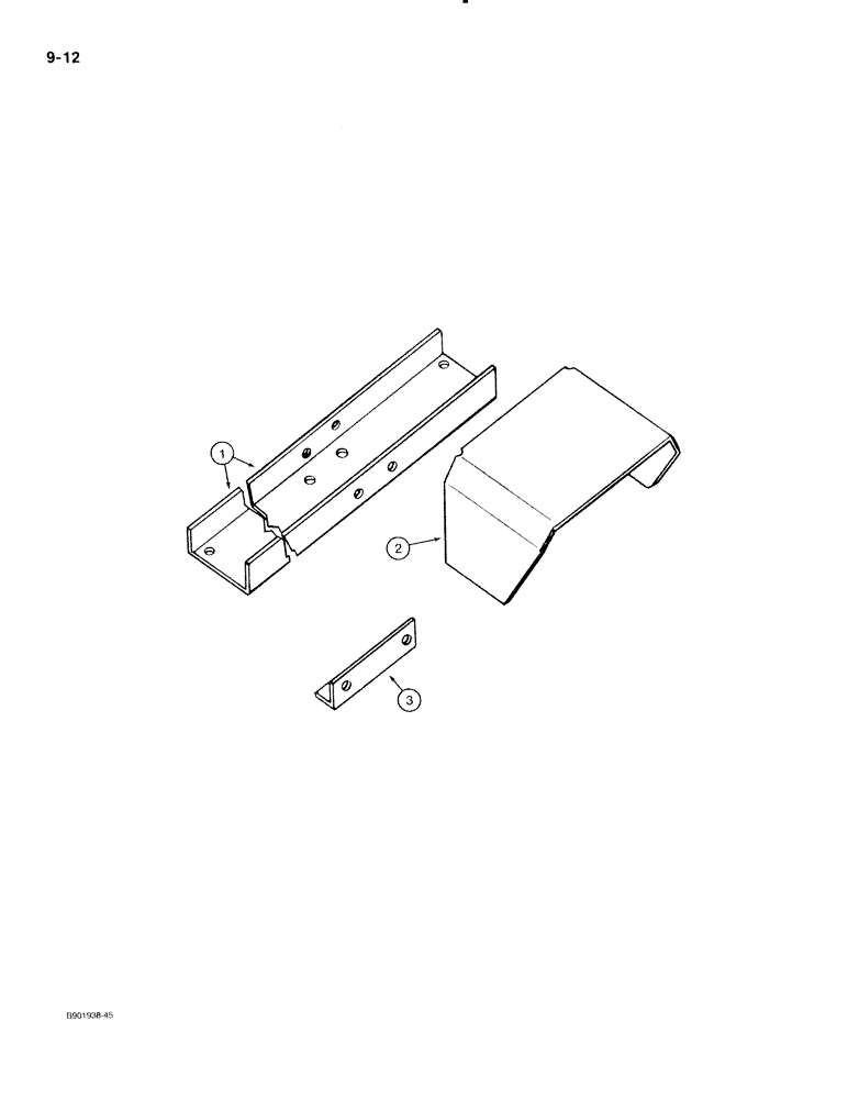 Схема запчастей Case IH 80 - (9-12) - GEARBOX CHANNEL AND SHIELD (09) - CHASSIS