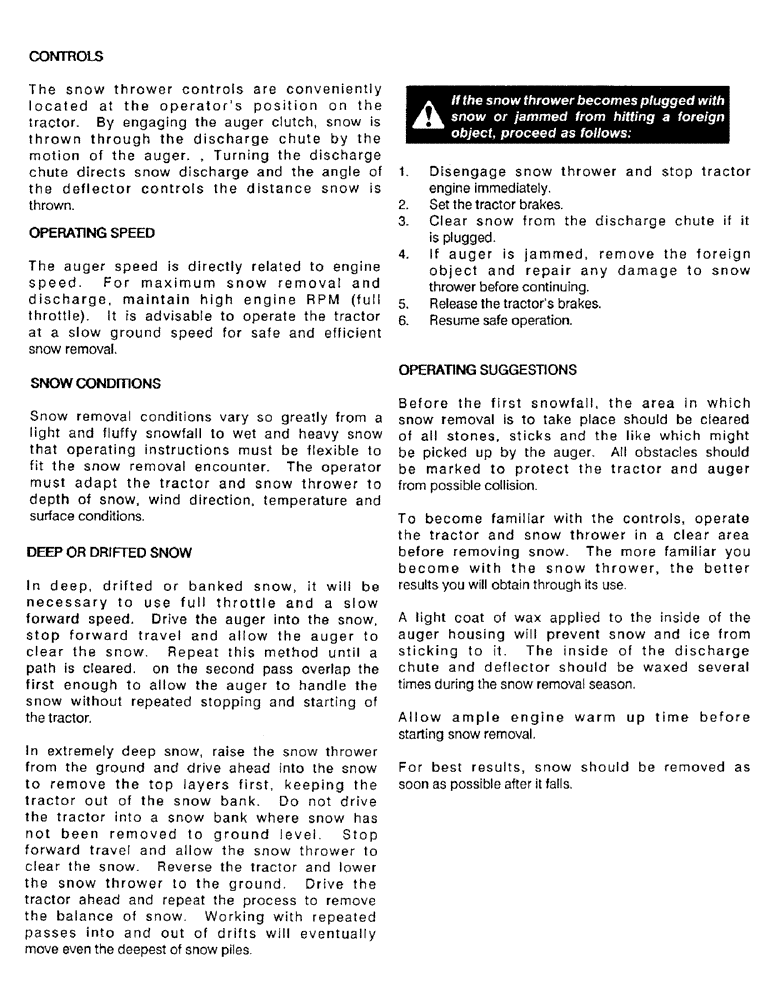 Схема запчастей Case IH 56FTS - (21) - OPERATING INSTRUCTIONS, CONTINUED 