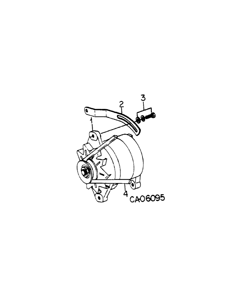 Схема запчастей Case IH 4150 - (08-09) - ELECTRICAL, ALTERNATOR-GENERATOR AND MOUNTING, MAZDA ENGINE (06) - ELECTRICAL