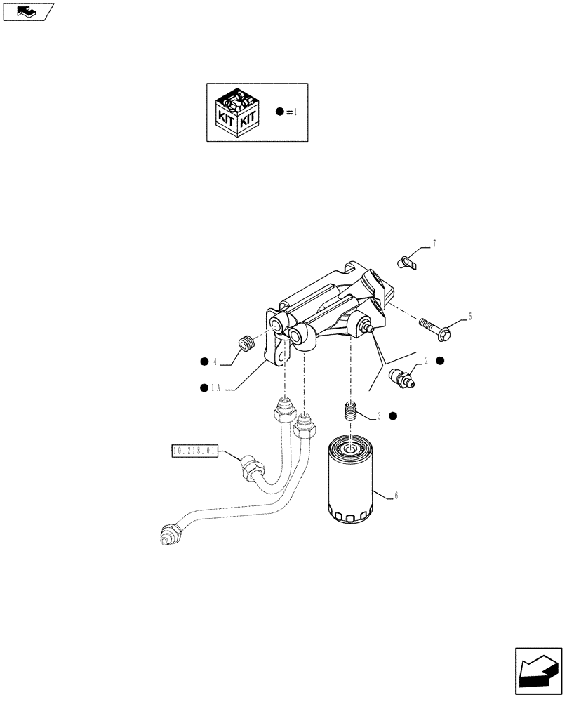 Схема запчастей Case IH F3BE0684N E915 - (10.206.01) - FUEL FILTER (504088012-5801445627) (10) - ENGINE