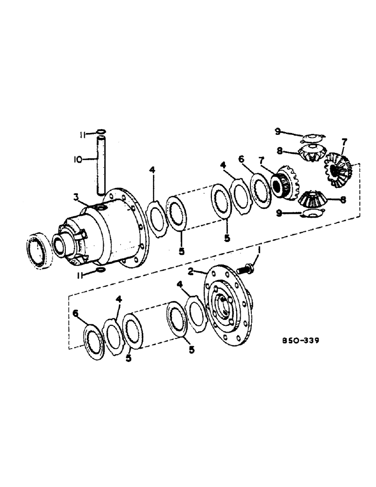 Схема запчастей Case IH HYDRO 84 - (07-72) - DRIVE TRAIN, DIFFERENTIAL, ALL WHEEL DRIVE TRACTORS (04) - Drive Train