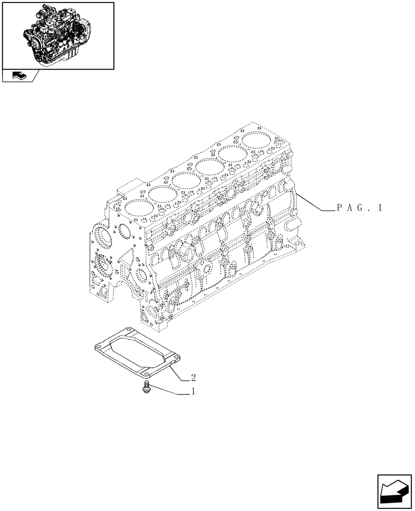 Схема запчастей Case IH F4GE9684R J600 - (0.04.0[02]) - CRANKCASE (504080074) 