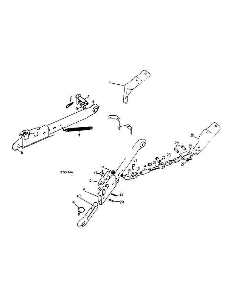 Схема запчастей Case IH HYDRO 84 - (09-11) - FRAME, TELESCOPIC LOWER LINKS, THREE POINT HITCH, W/ OUTSIDE CHECK CHAINS, UTILITY AND AWD TRACTORS (12) - FRAME