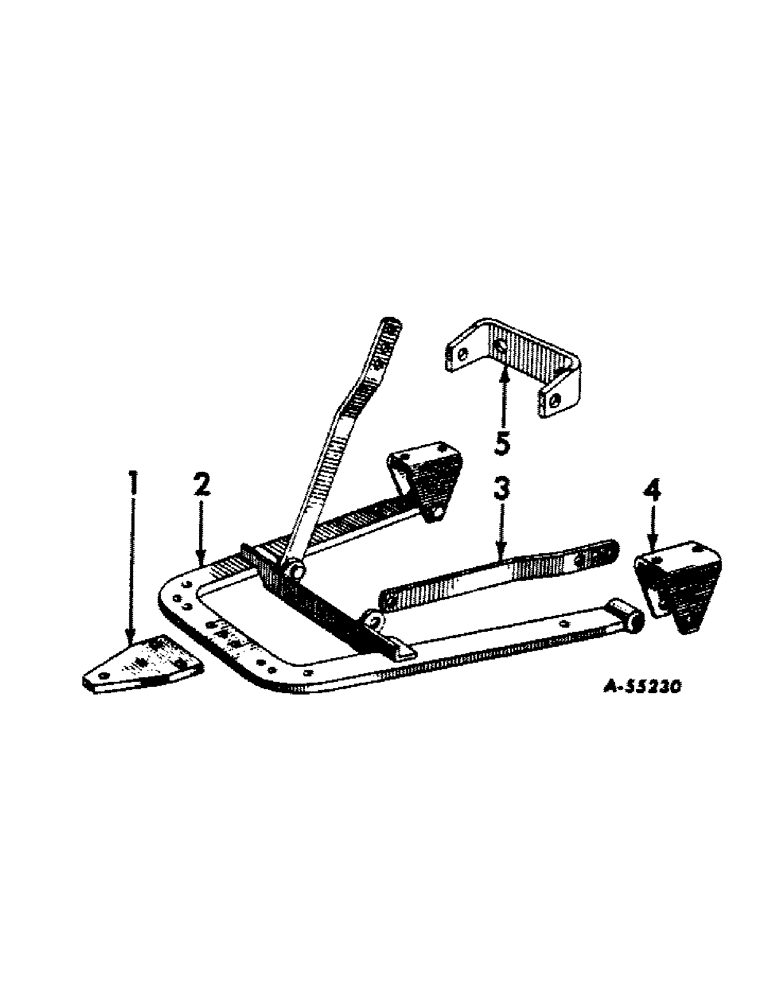 Схема запчастей Case IH 560 - (251[A]) - DRAWBARS AND HITCHES, DRAWBAR, INTERNATIONAL 560 SERIES Drawbar & Hitches