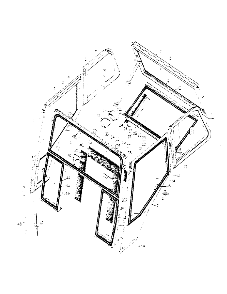 Схема запчастей Case IH 674 - (13-17) - SAFETY CAB (05) - SUPERSTRUCTURE