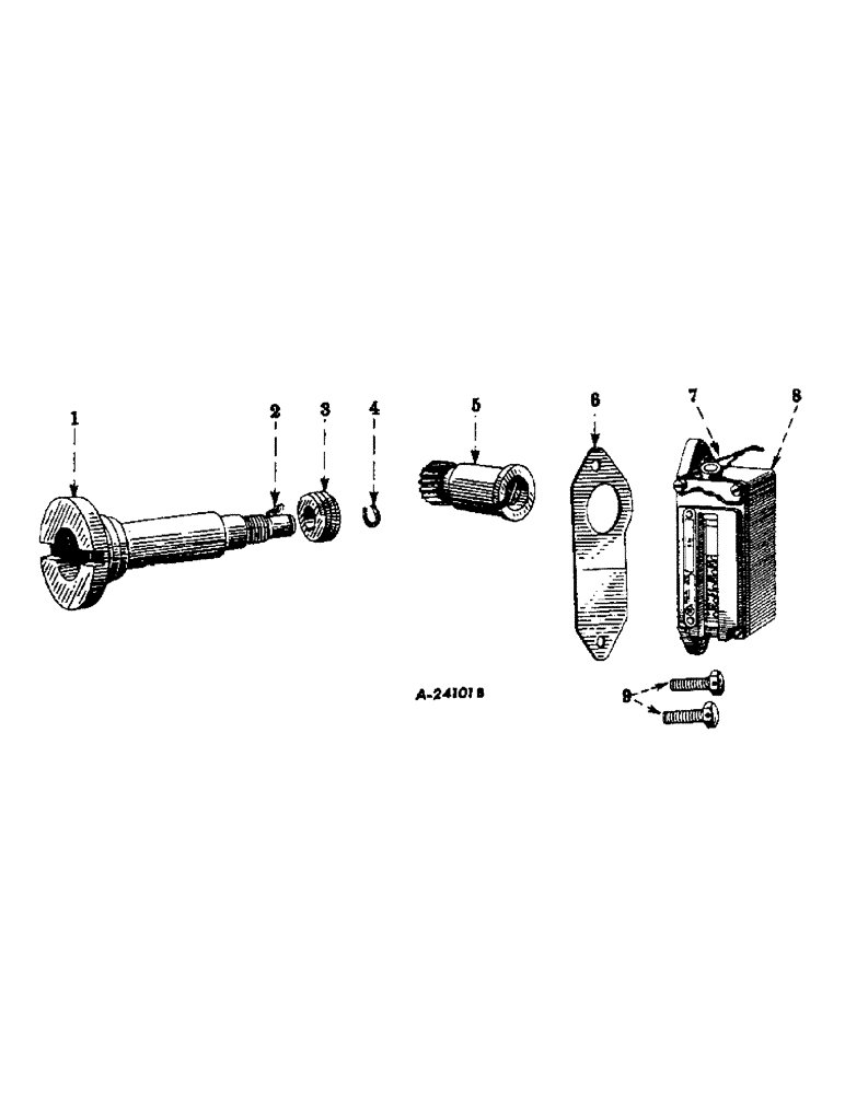 Схема запчастей Case IH FARMALL MDV - (306) - ATTACHMENTS, SERVICE METER, SPECIAL Attachments