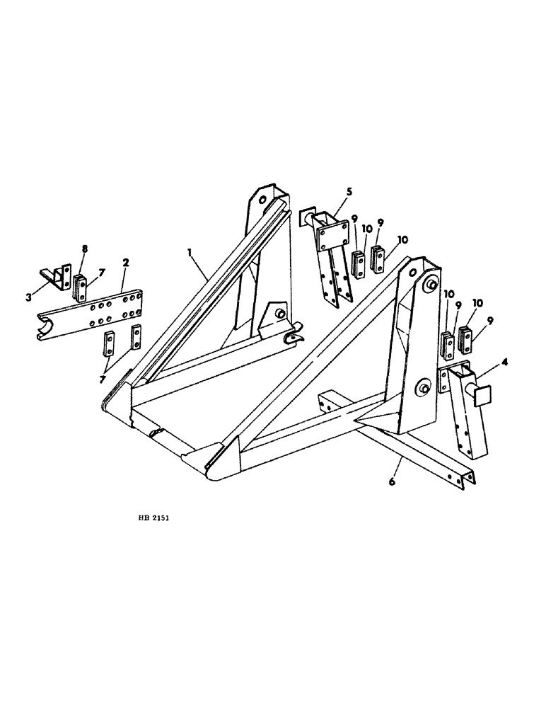 Схема запчастей Case IH 2250 - (E-04) - FRAME AND BRACKETS (00) - COMPLETE MACHINE