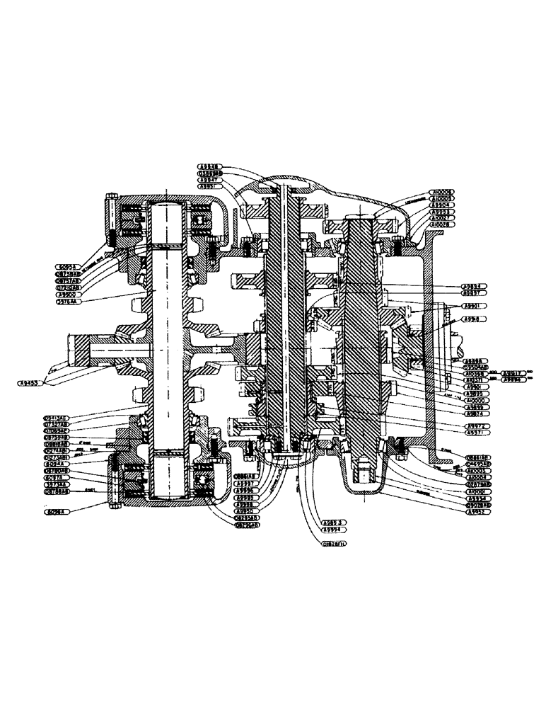 Схема запчастей Case IH 600-SERIES - (074) - TRANSMISSION AND FINAL DRIVE ASSEMBLY (06) - POWER TRAIN