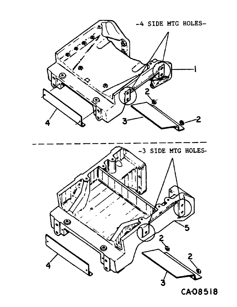 Схема запчастей Case IH 884 - (14-06) - FRONT BOLSTER, CAST Suspension