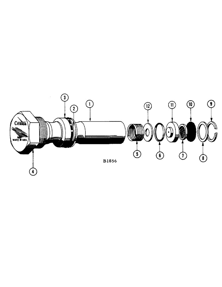 Схема запчастей Case IH 1010 - (248[A]) - RELIEF VALVE ASSEMBLY (35) - HYDRAULIC SYSTEMS