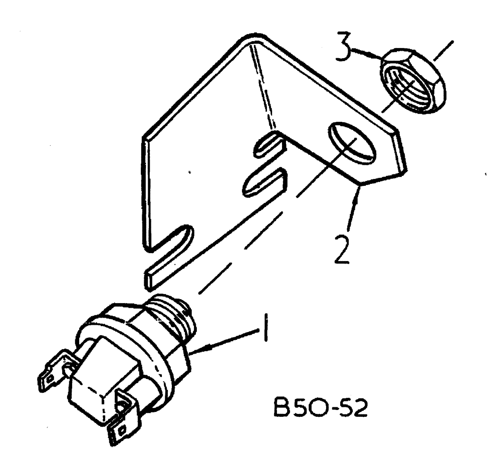 Схема запчастей Case IH 885 - (08-014) - BRAKE LIGHT SWITCH - MACHINES FITTED WITH FLAT TOP, FENDERS OR SAFETY CAB OR SUPER DE-LUXE CAB (06) - ELECTRICAL