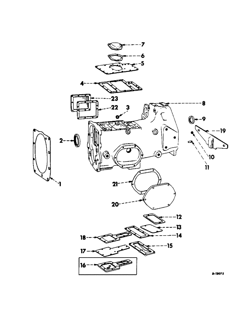 Схема запчастей Case IH 340 - (114) - CLUTCH, CLUTCH HOUSING AND COVERS, 340 SERIES (03.1) - CLUTCH