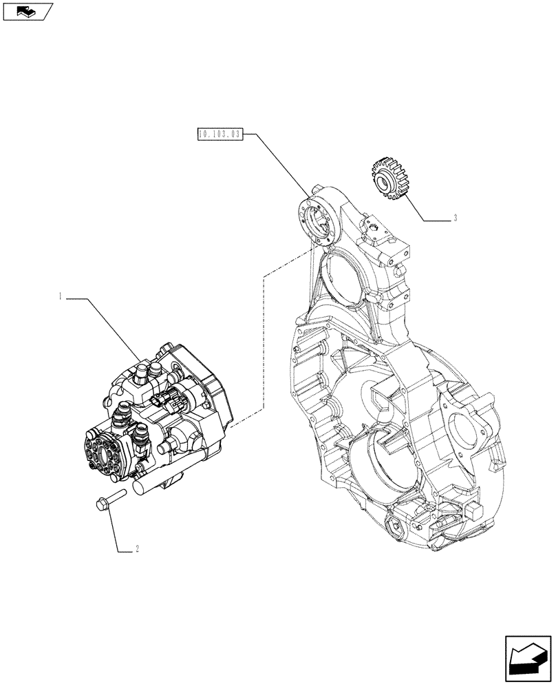 Схема запчастей Case IH F2CFE613L A005 - (10.218.AQ[01]) - INJECTION PUMP (504352599) (10) - ENGINE