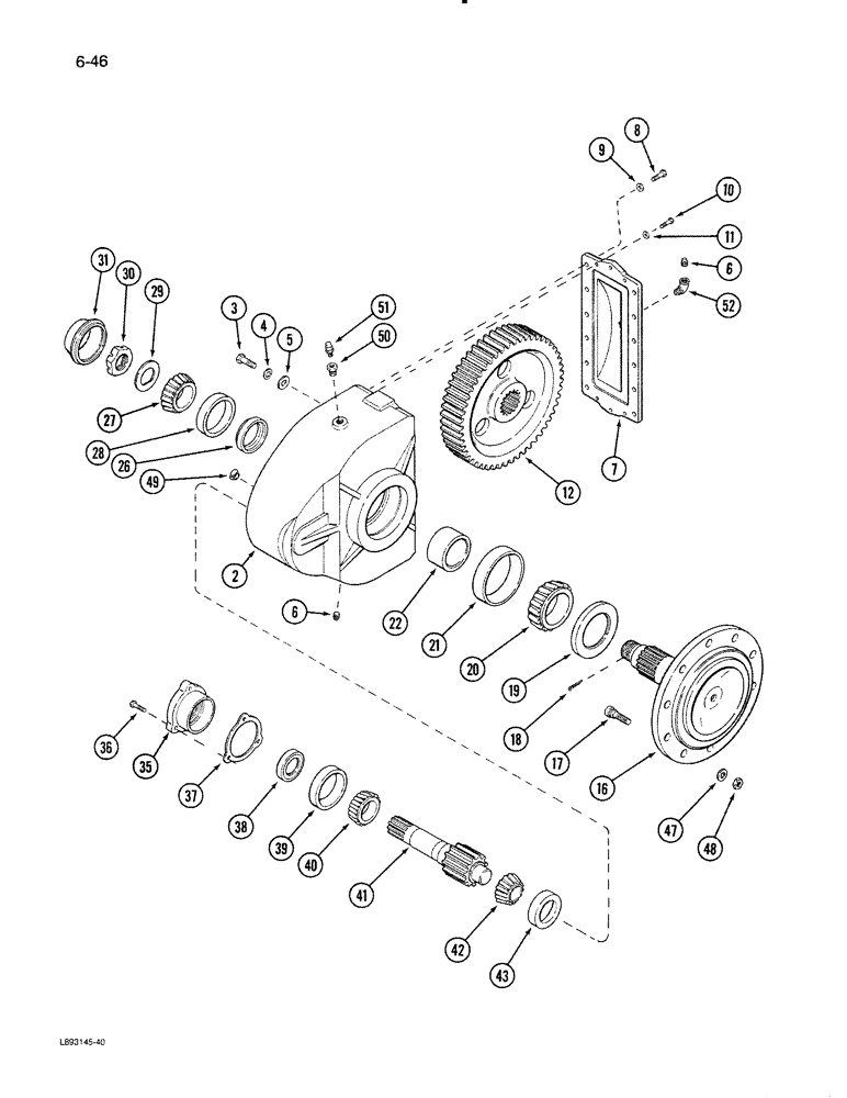 Схема запчастей Case IH 1670 - (6-46) - FINAL DRIVE (03) - POWER TRAIN