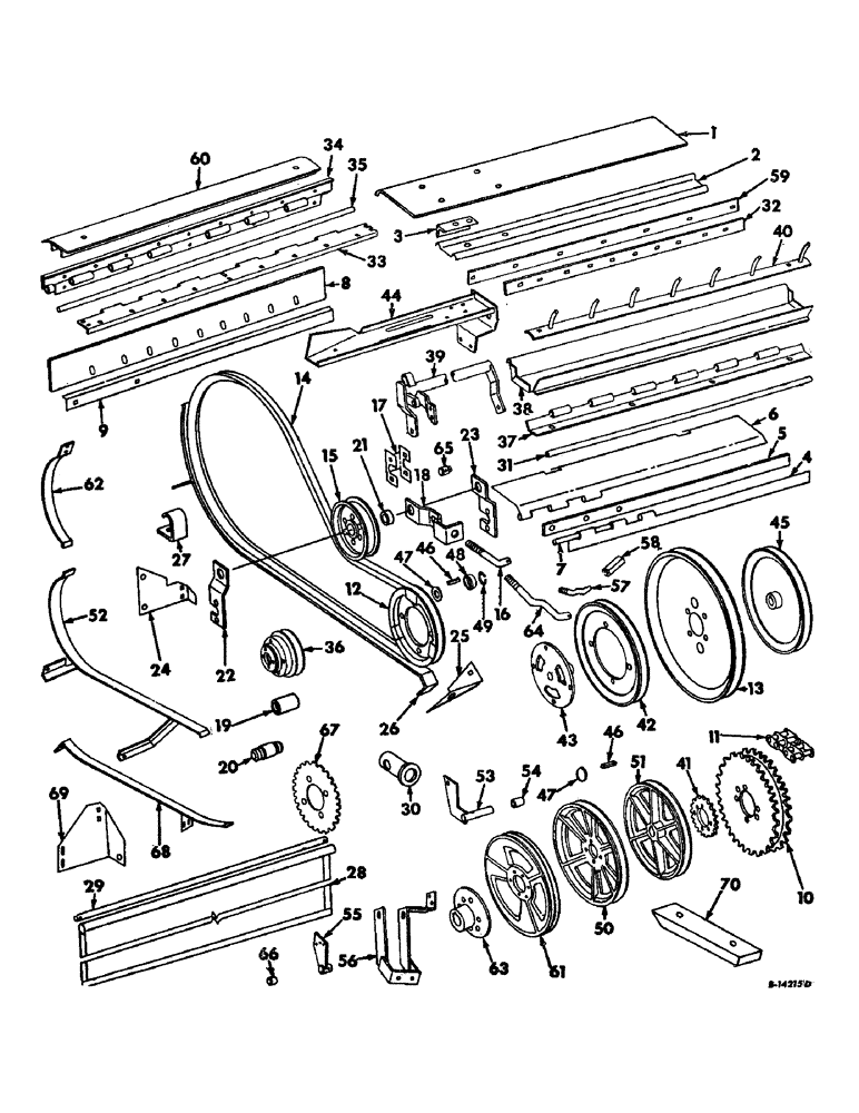 Схема запчастей Case IH 229 - (A-27) - COMPLETING PARTS (58) - ATTACHMENTS/HEADERS