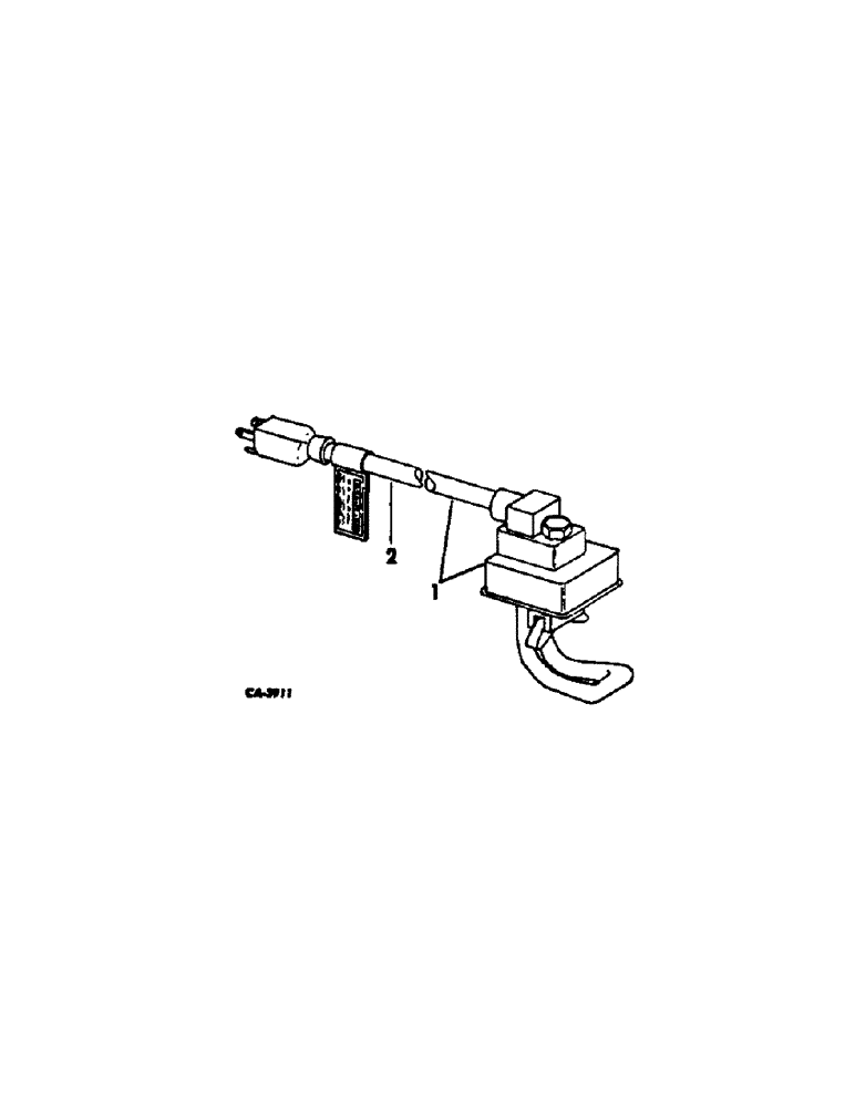 Схема запчастей Case IH 666 - (12-10[A]) - POWER, CRANKCASE WATER HEATER Power