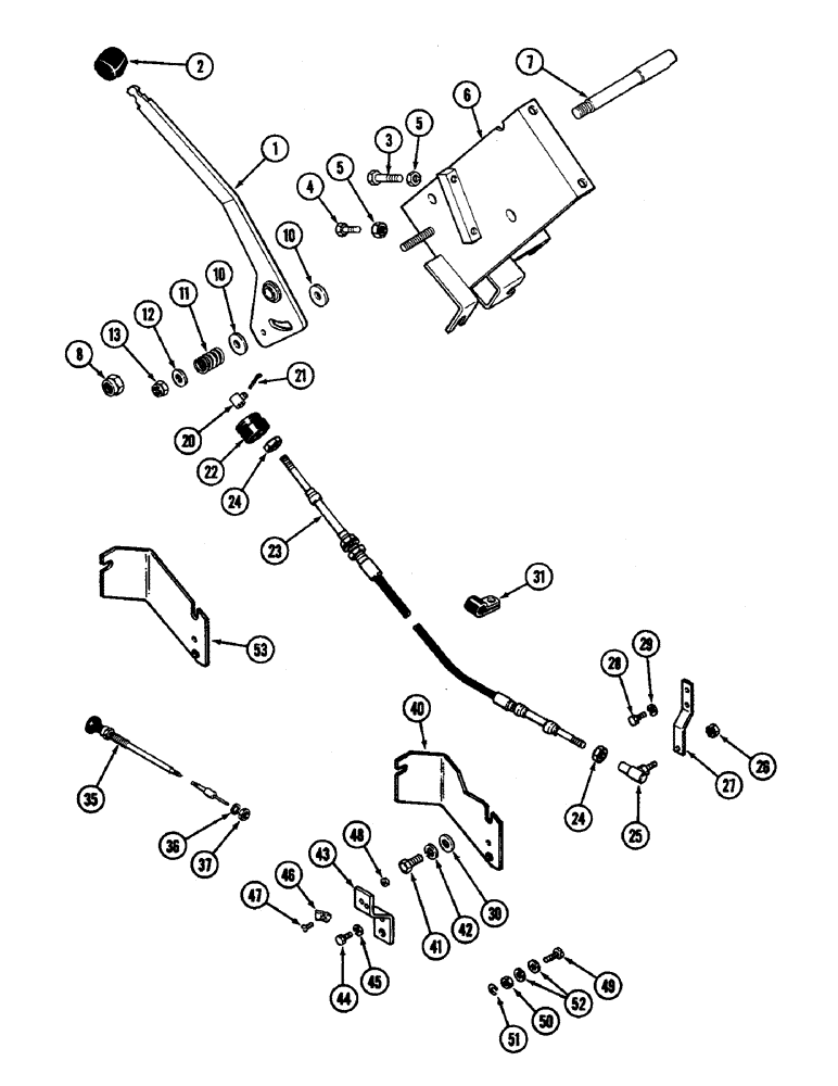 Схема запчастей Case IH 4890 - (3-72) - THROTTLE CONTROL, ENGINE STOP CONTROL, 674 CUBIC INCH DIESEL ENGINE (03) - FUEL SYSTEM