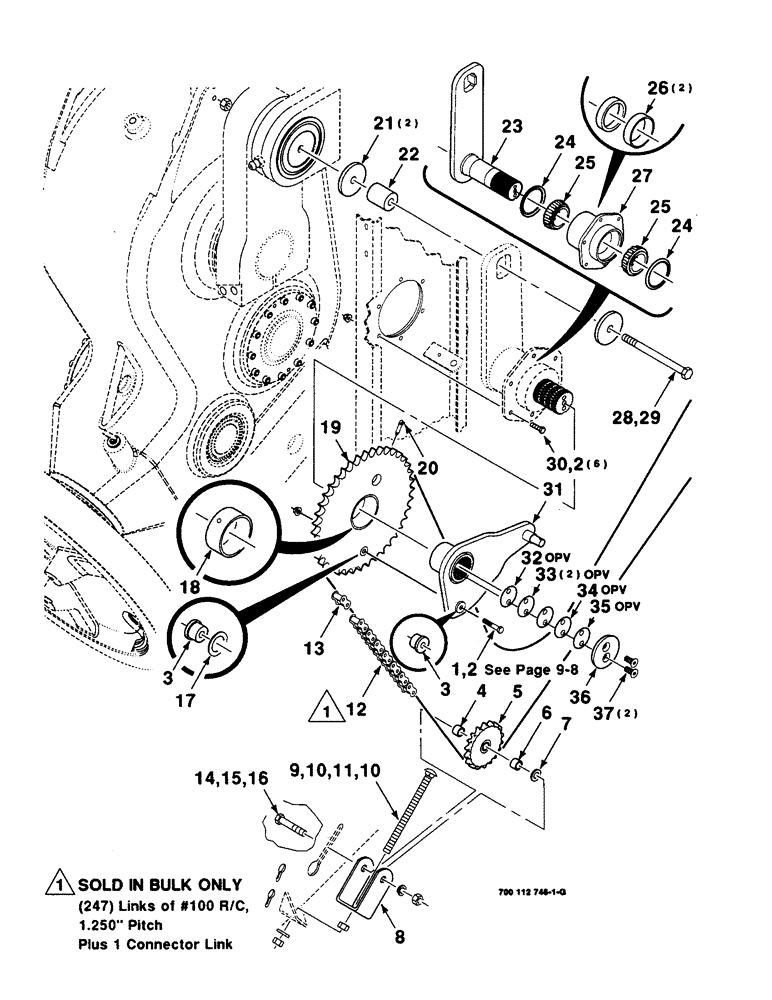 Схема запчастей Case IH 8590 - (2-22) - DRIVE ASSEMBLY, LEFT, AUXILIARY Driveline