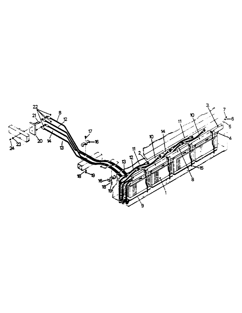 Схема запчастей Case IH 9180 - (02-07) - BATTERIES AND MOUNTING (06) - ELECTRICAL