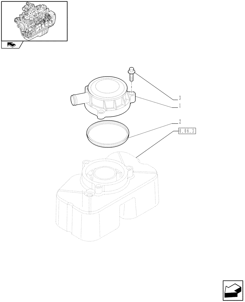 Схема запчастей Case IH F4GE9684R J602 - (0.04.5) - BREATHER - ENGINE (2852683) 