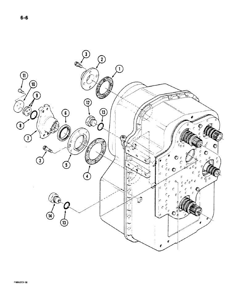 Схема запчастей Case IH 9170 - (6-06) - TRANSMISSION (06) - POWER TRAIN