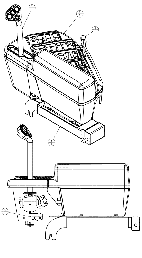 Схема запчастей Case IH SPX3320 - (01-030) - M49 RH CONSOLE GROUP - END YEAR 01/2009 Cab Interior