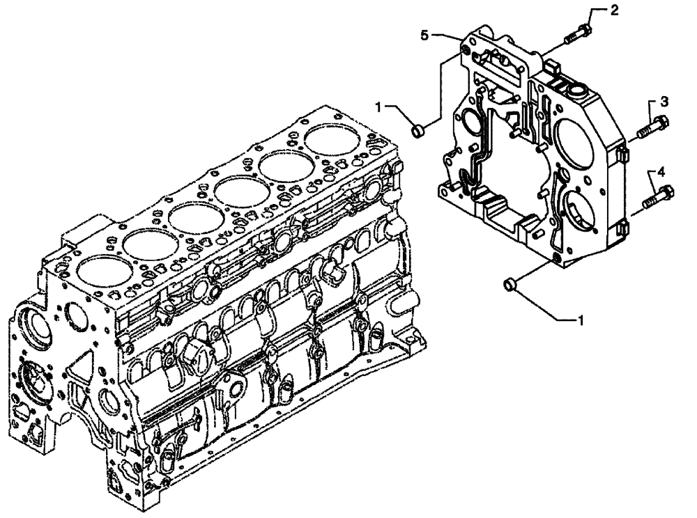 Схема запчастей Case IH SPX3320 - (03-020) - GEAR COVER - REAR HOUSING (01) - ENGINE