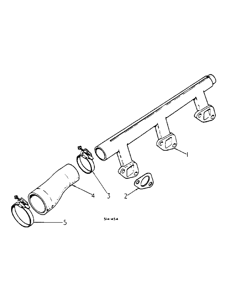 Схема запчастей Case IH 2400 - (12-30) - WATER MANIFOLD, UP TO DT2D 029416 SYNCHRO Power