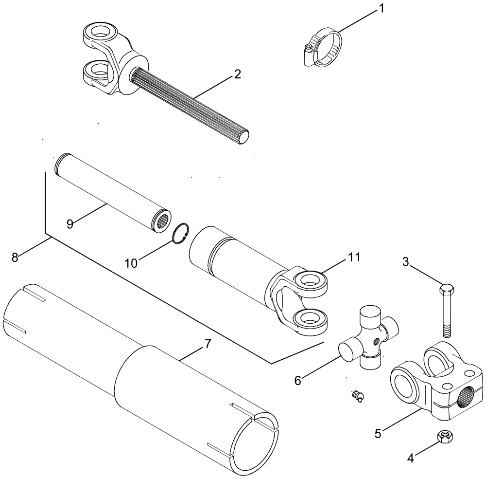 Схема запчастей Case IH CPX420 - (09A-17) - DRIVE SHAFT - CROSS DRUM - 5 ROW NARROW - ASN Y6T011001 (13) - PICKING SYSTEM