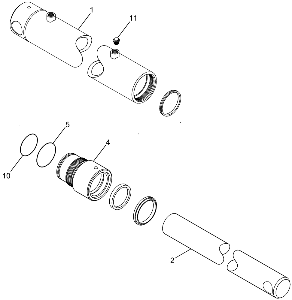 Схема запчастей Case IH CPX420 - (08-33) - BASKET LIFT SLAVE CYLINDER ASSEMBLY - ASN Y6T011031 (07) - HYDRAULICS