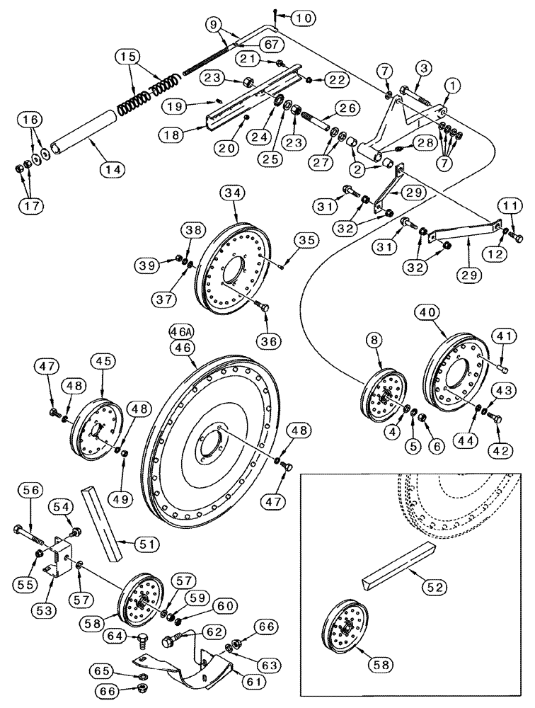 Схема запчастей Case IH 2388 - (09A-02) - BELT DRIVE - RIGHT-HAND SIDE (13) - FEEDER