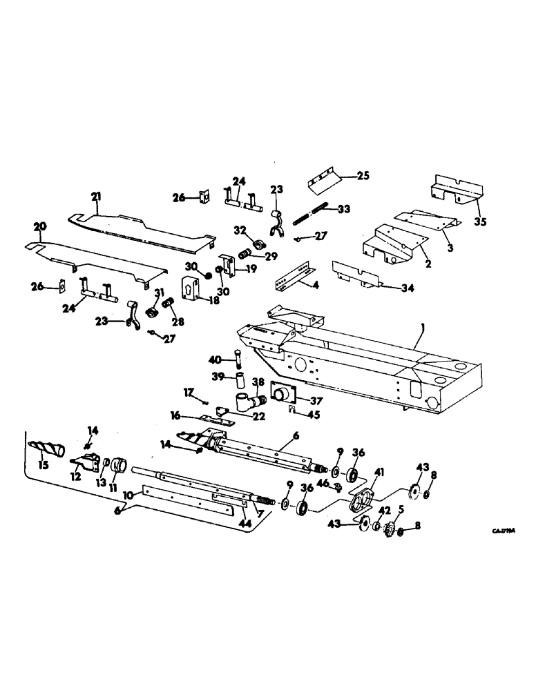 Схема запчастей Case IH 733 - (L-24) - STALK ROLL FRAME, ROLLS & CONTROL, 733 S/N 576 & ABOVE, 734 S/N 537 & ABOVE (58) - ATTACHMENTS/HEADERS