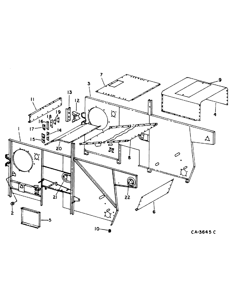 Схема запчастей Case IH 914 - (20-01) - SEPARATOR Separation