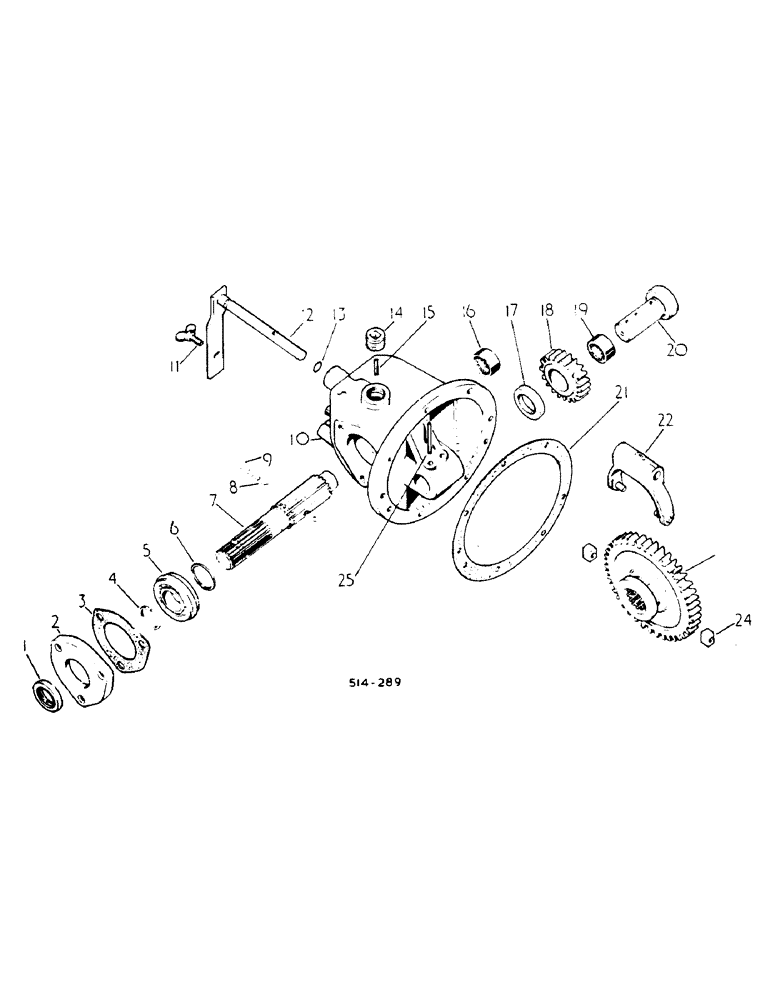 Схема запчастей Case IH 784 - (07-055) - SIDE DRIVE POWER TAKE-OFF (04) - Drive Train