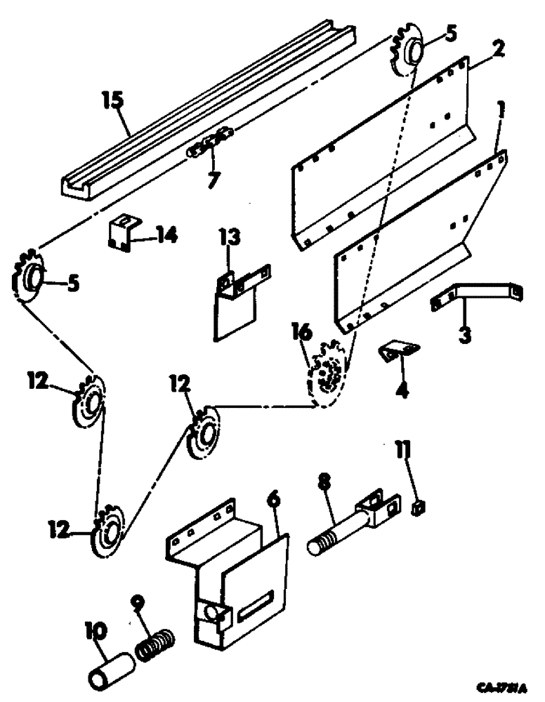 Схема запчастей Case IH 743 - (M-25) - STALK ROLL DRIVE, 743 S/N 980 & ABOVE, 744 S/N 2020 & ABOVE (58) - ATTACHMENTS/HEADERS