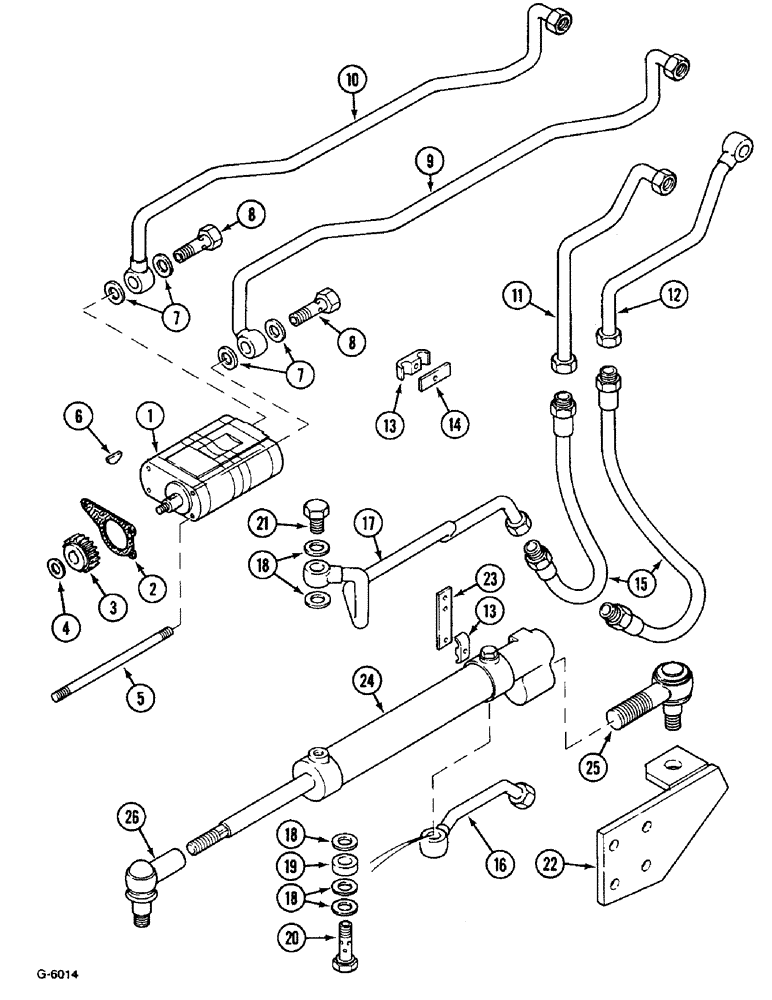 Схема запчастей Case IH 633 - (5-224) - POWER STEERING (05) - STEERING