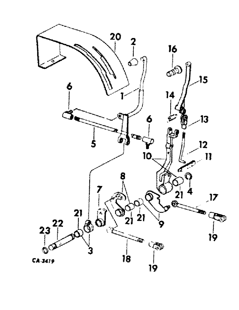 Схема запчастей Case IH 464 - (07-15) - DRIVE TRAIN, TRANSMISSION CONTROLS (04) - Drive Train