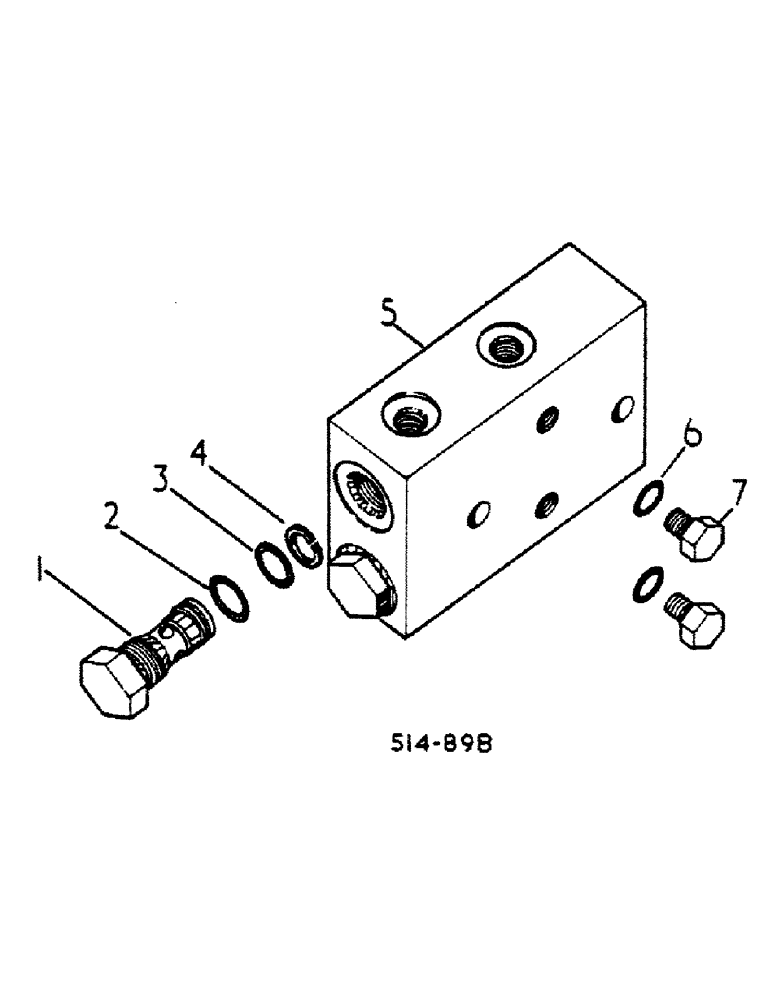 Схема запчастей Case IH 474 - (07-53) - MANIFOLD CHECK VALVE (04) - Drive Train