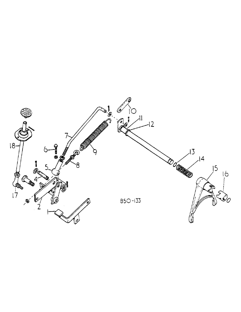 Схема запчастей Case IH 684 - (07-067) - DIFFERENTIAL LOCK, SUPER DE-LUXE CAB (04) - Drive Train