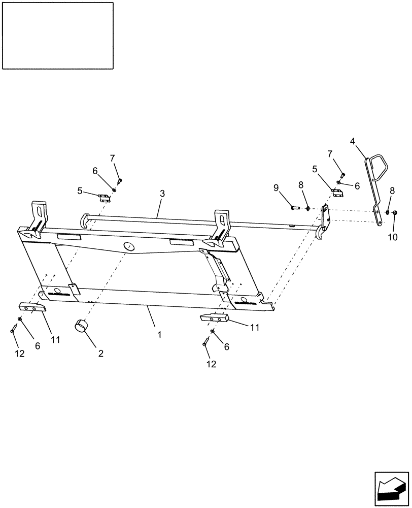 Схема запчастей Case IH 7010 - (60.110.02[02]) - LATERAL TILT FEEDER, PIVOT FRONT FACE HARDWARE - PIN HAJ202001 & AFTER - 7010/8010 (60) - PRODUCT FEEDING