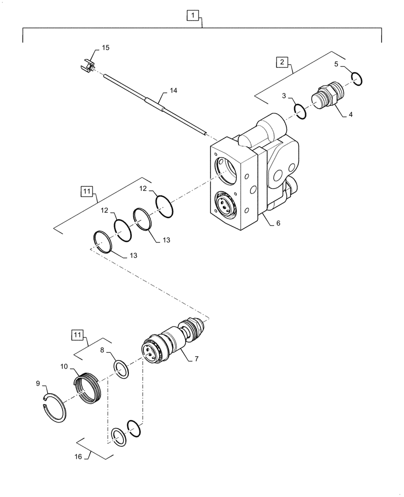 Схема запчастей Case IH MAGNUM 335 - (08-29) - REMOTE HYDRAULIC COUPLINGS (08) - HYDRAULICS