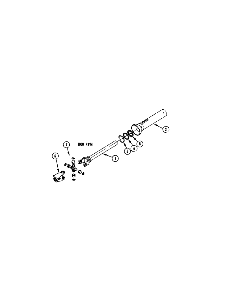 Схема запчастей Case IH 475 - (05C[A]) - PARTS FOR PTO SHAFT 