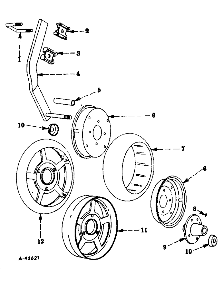 Схема запчастей Case IH 661 - (AB-13) - GAUGE WHEELS 