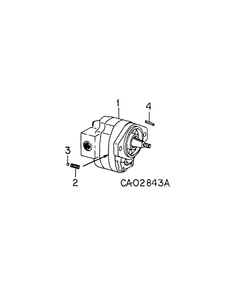 Схема запчастей Case IH 400 - (A-075[A]) - HYDRAULIC PUMP, FOR DUPLEX HITCH 