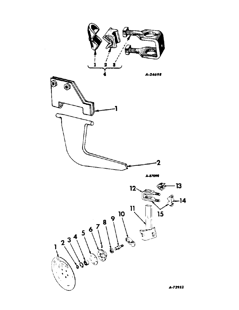 Схема запчастей Case IH 185 - (B-13[B]) - DISK FURROWING ATTACHMENT 