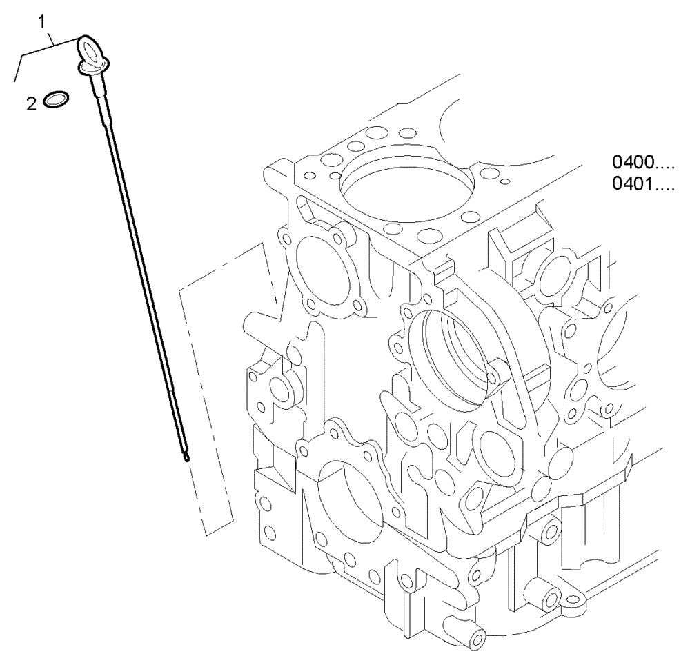 Схема запчастей Case IH F3AE0684L E906 - (2710.002) - OIL DIPSTICK 