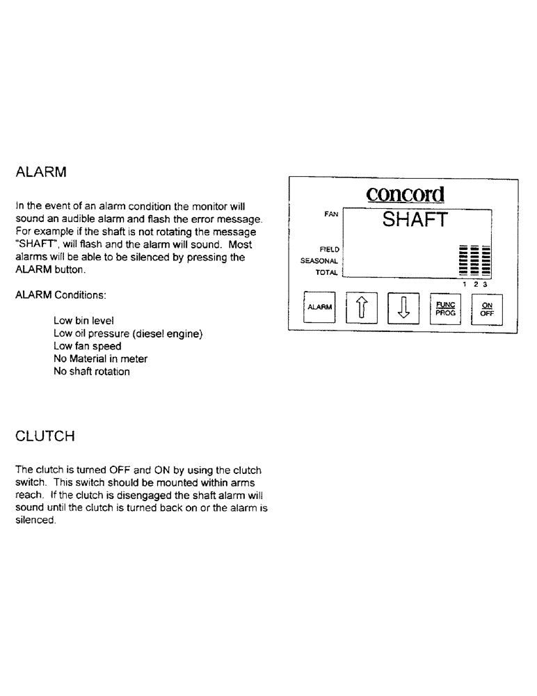 Схема запчастей Case IH 1100 - (C09) - ALARM/CLUTCH 
