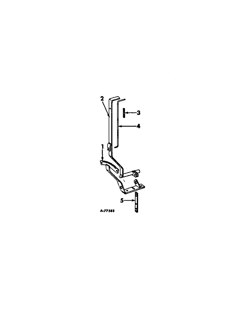 Схема запчастей Case IH 96 - (AC-19) - HAND LEVER DEPTH CONTROL ATTACHMENT, ONE PER ROW 