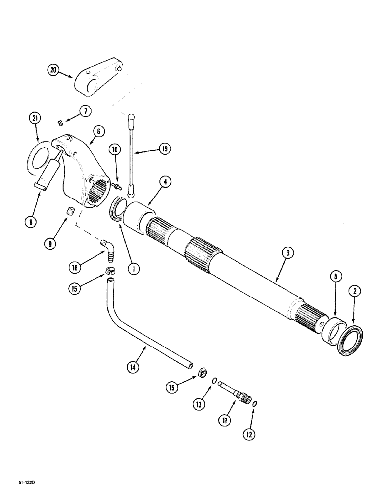 Схема запчастей Case IH 5150 - (9G-019) - HITCH 3 POINT FRONT - ROCKSHAFT AND ARM (09) - CHASSIS/ATTACHMENTS